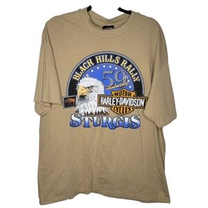 Vintage 90s Harley Davidson Sturgis Black Hills Rally 59th Anniversary T-Shirt